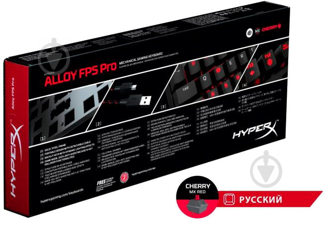 Клавіатура HyperX Alloy FPS Pro (HX-KB4RD1-RU/R1) - фото 12