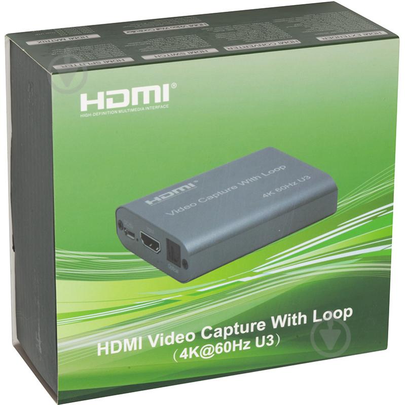 PowerPlant Зовнішня карта відеозахоплення HDMI USB3.0 4k/60hz (HDVC8) (CA914180) - фото 6