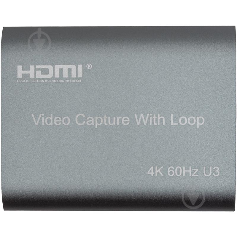 PowerPlant Зовнішня карта відеозахоплення HDMI USB3.0 4k/60hz (HDVC8) (CA914180) - фото 1