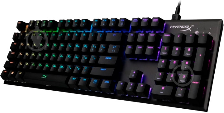 Клавиатура HyperX FPS RGB Kailh Silver Speed (HX-KB1SS2-RU) - фото 1