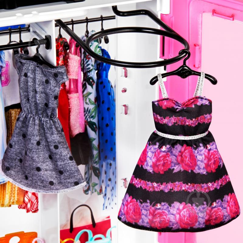 Игровой набор Barbie Шкаф-чемодан для одежды GBK12 - фото 7