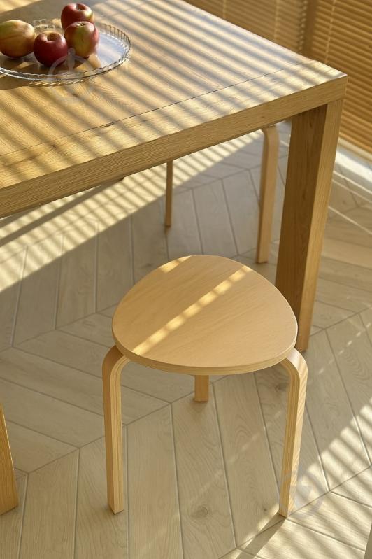 Табурет деревянный SOL 350x460 мм бук - фото 3