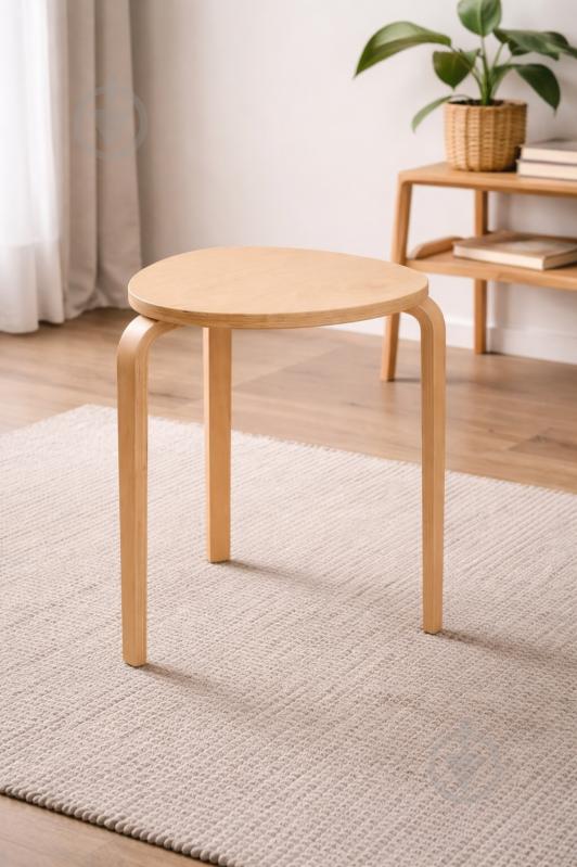 Табурет дерев’яний SOL 350x460 мм бук - фото 2