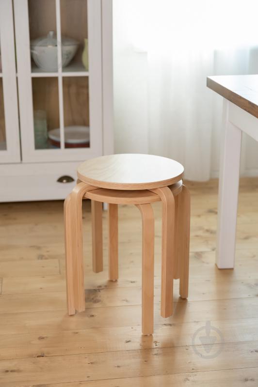 Табурет деревянный Scandi бук - фото 5 Табурет деревянный Scandi бук - фото 5