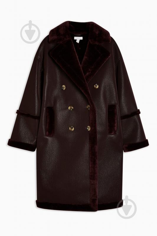 Пальто TopShop SMART COATS 07U15R-OXB р.10 бордовий - фото 2