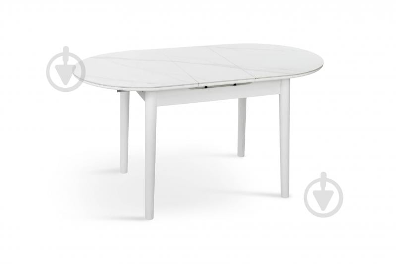 Стіл обідній Мікс Меблі Тітан 1100(1400)x750x760мм білий/білий - фото 2 Стіл обідній Мікс Меблі Тітан 1100(1400)x750x760мм білий/білий - фото 2