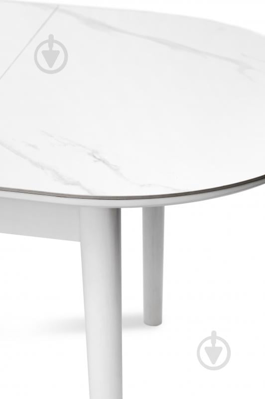 Стіл обідній Мікс Меблі Тітан 1100(1400)x750x760мм білий/білий - фото 6 Стіл обідній Мікс Меблі Тітан 1100(1400)x750x760мм білий/білий - фото 6
