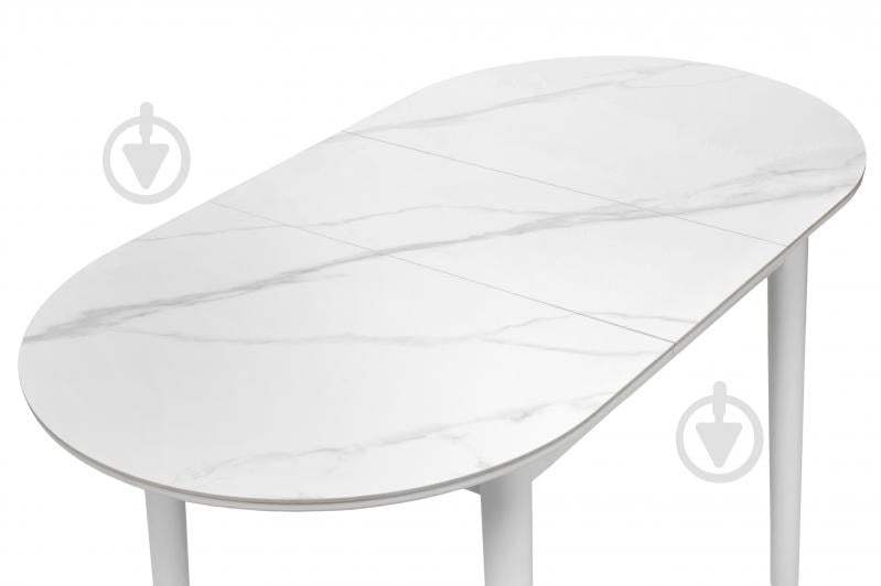 Стіл обідній Мікс Меблі Тітан 1100(1400)x750x760мм білий/білий - фото 4 Стіл обідній Мікс Меблі Тітан 1100(1400)x750x760мм білий/білий - фото 4