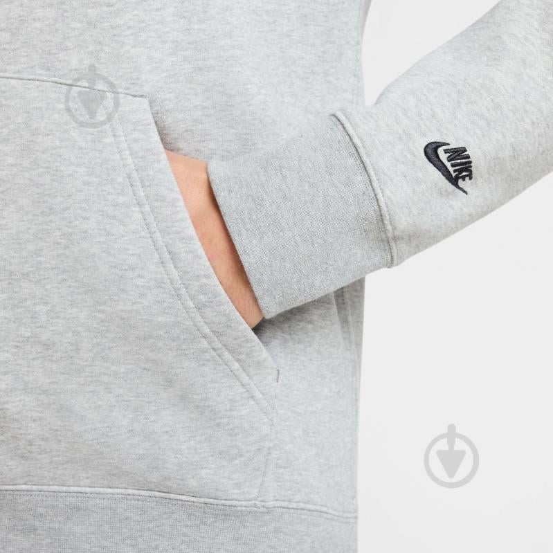 Джемпер Nike M NK CLUB BB PO HDY NSW GFX HJ2159-063 р.L сірий - фото 4