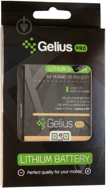 Аккумулятор Gelius Pro Huawei HB406689ECW/396689ECW (Y7/Y7 Prime/Y9 2018/Mate9/Mate9 Pro/Nova Lite P 3000 мА/ч - фото 2