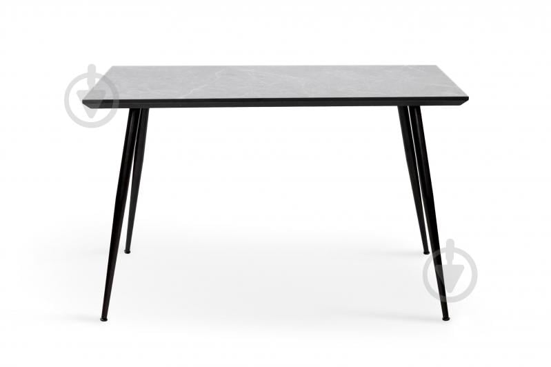 Стол обеденный Мікс Меблі Торнадо 1200x700x750мм серо-бежевый/черный - фото 3