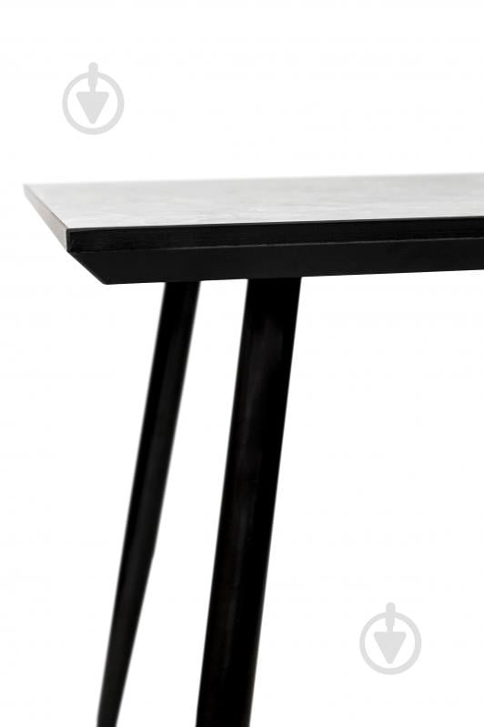 Стол обеденный Мікс Меблі Торнадо 1200x700x750мм серо-бежевый/черный - фото 4