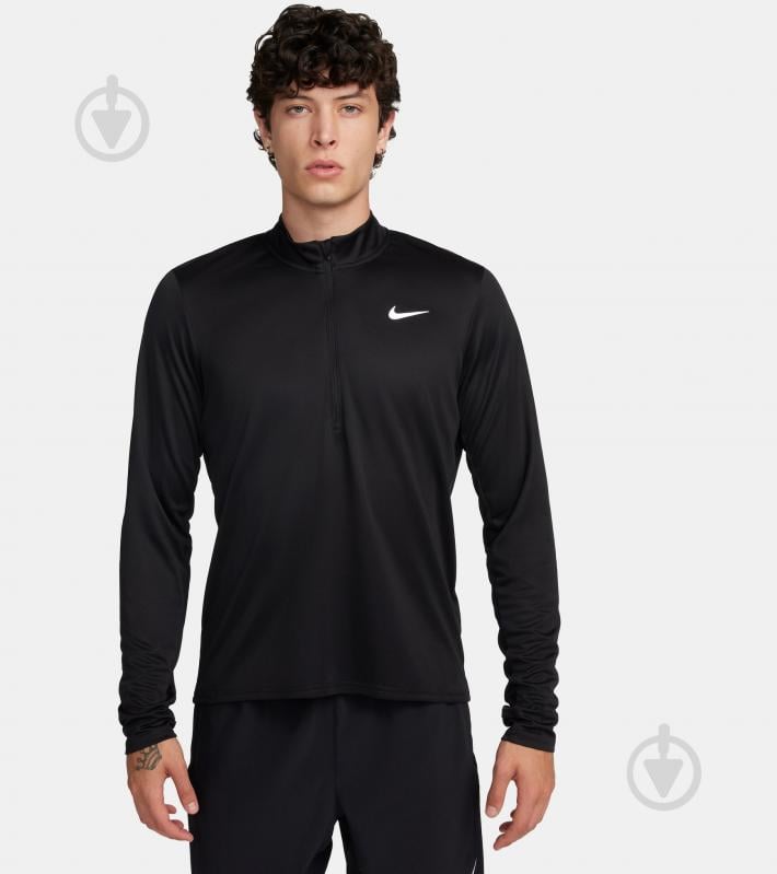 Кофта Nike M NK DF PACER TOP HZ FQ2494-010 р.L чорний - фото 1