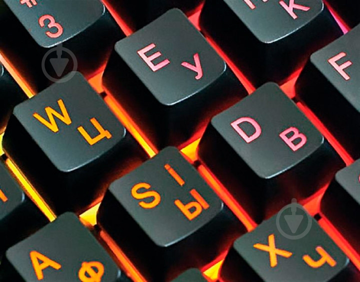Клавиатура Real-el (8710 Gaming TKL Backlit, black) - фото 6
