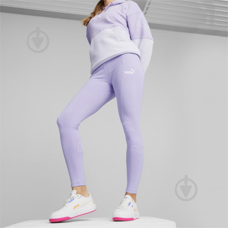 Лосини Puma PUMA POWER COLORBLOCK 7/8 HIGH-WAIST LEGGINGS 67364125 р.M фіолетовий - фото 3