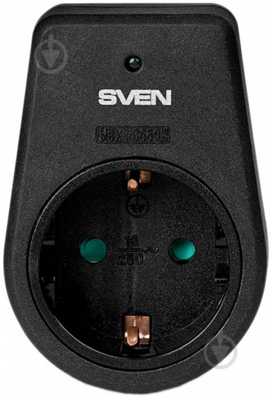 Сетевой фильтр Sven 1 гн. черный UNO black (SVEN) - фото 1