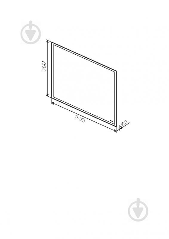 Дзеркало з вбудованим підсвічуванням AM.PM 80 см Gem M91AMOX0801WG38 - фото 7