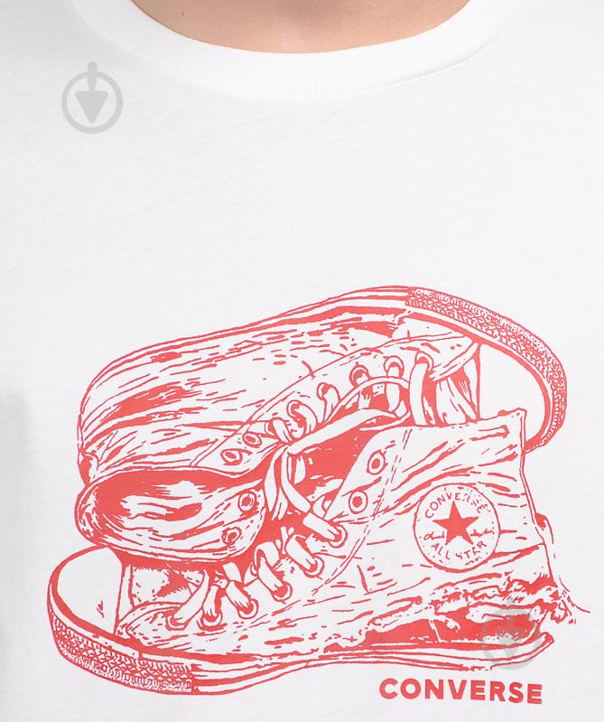 Футболка Converse ILLUSTRATION SNEAKER ART TEE 10018242-102 р.M білий - фото 4