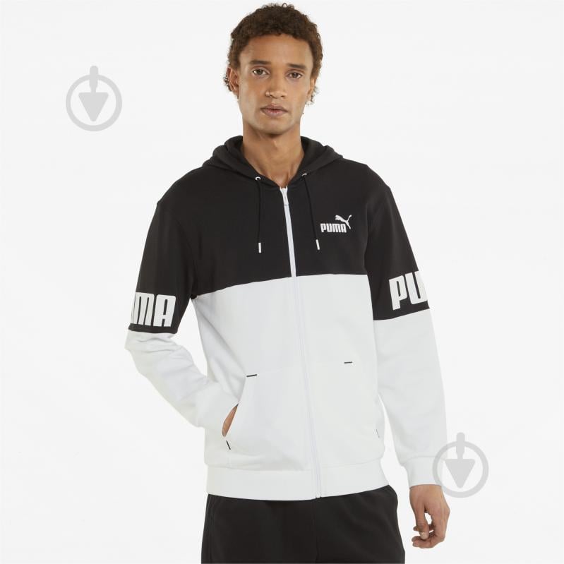 Джемпер Puma POWER Full-Zip Hoodie 84739001 р. XL черный - фото 1