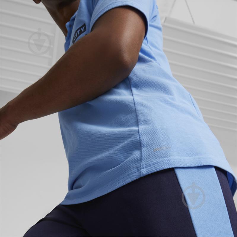 Футболка Puma MCFC CASUALS POLO 76773522 р.S голубой - фото 4