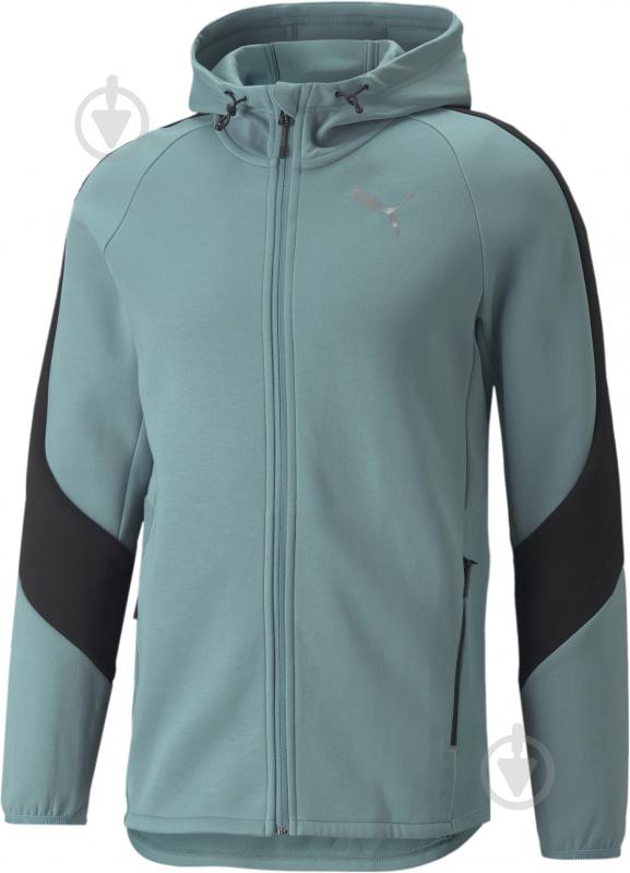 Джемпер Puma Evostripe Full-Zip Hoodie 84740150 р. 3XL зелений - фото 4