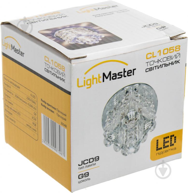 Світильник точковий LightMaster з RGB-підсвіткою 35 Вт G9 прозорий CL1058 - фото 7