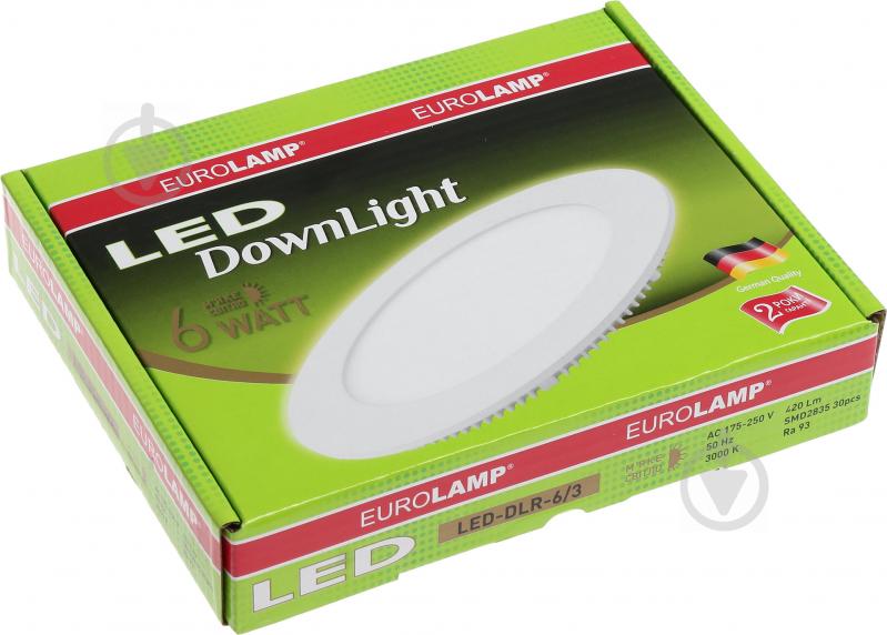 Світильник точковий Eurolamp Downlight 3000 К білий LED-DLR-6/3 - фото 6