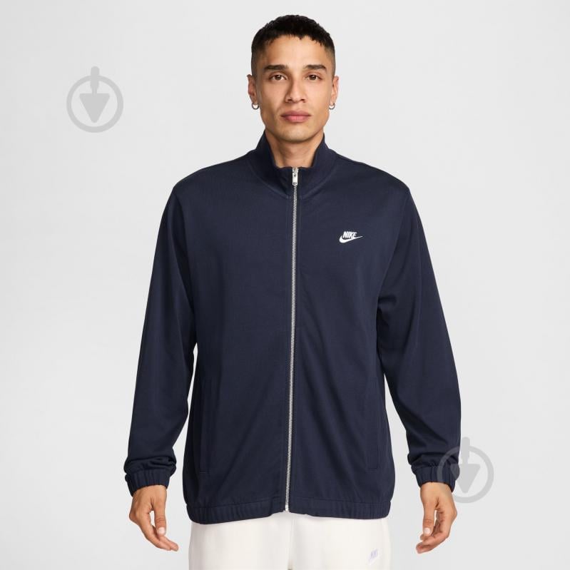 Джемпер Nike M NK CLUB KNIT JKT FQ3426-451 р.M синій - фото 1
