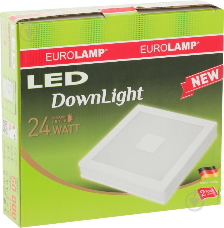 Светильник административный LED Eurolamp 24 Вт 4000 Downlight LED IP20 LED-NLS-24/4© - фото 3