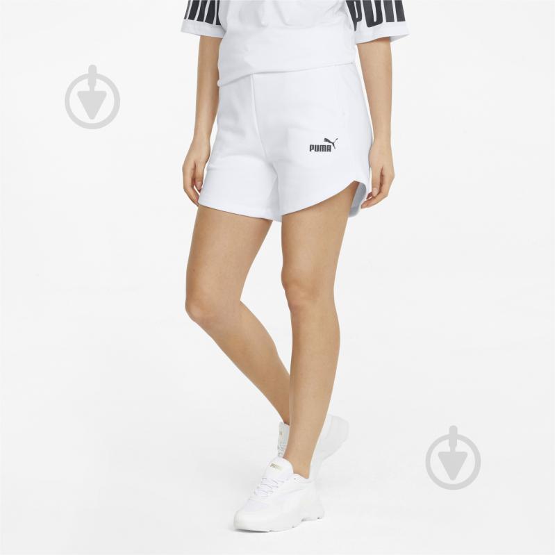 Шорты Puma ESS High Waist Shorts 84833902 р. XL белый - фото 1