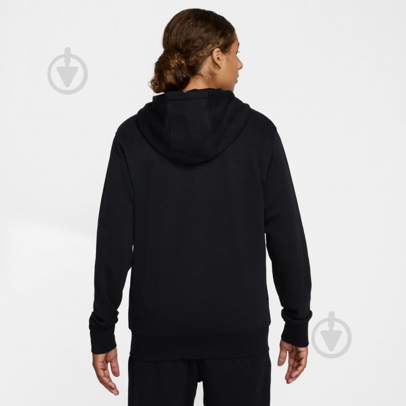 Джемпер Nike M NK CLUB FT FZ HOODIE FN3884-010 р.M чорний - фото 2