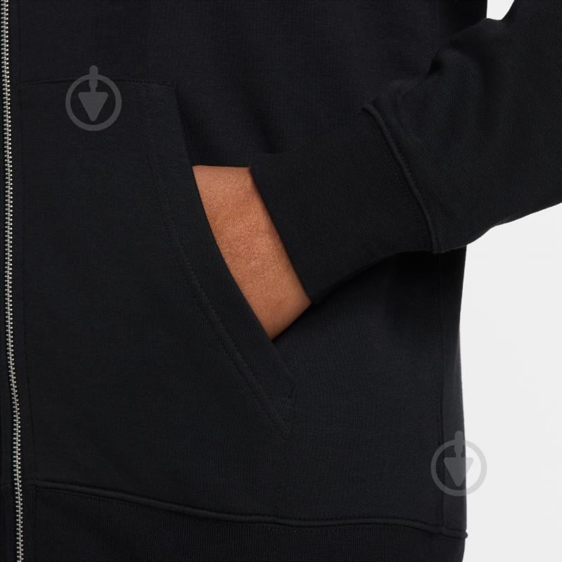 Джемпер Nike M NK CLUB FT FZ HOODIE FN3884-010 р.M чорний - фото 5