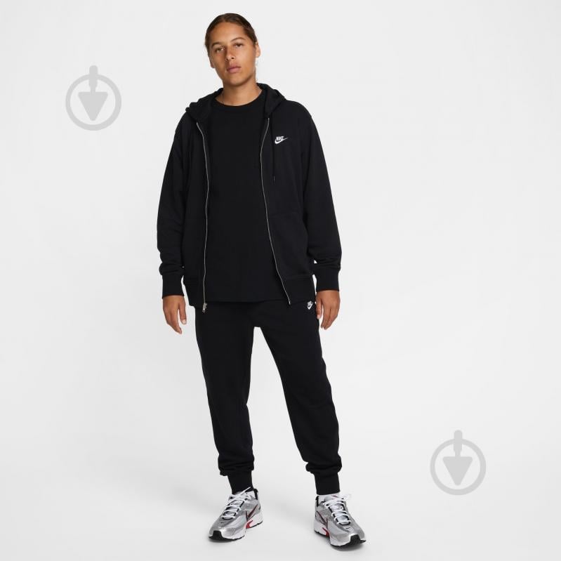 Джемпер Nike M NK CLUB FT FZ HOODIE FN3884-010 р.M чорний - фото 7