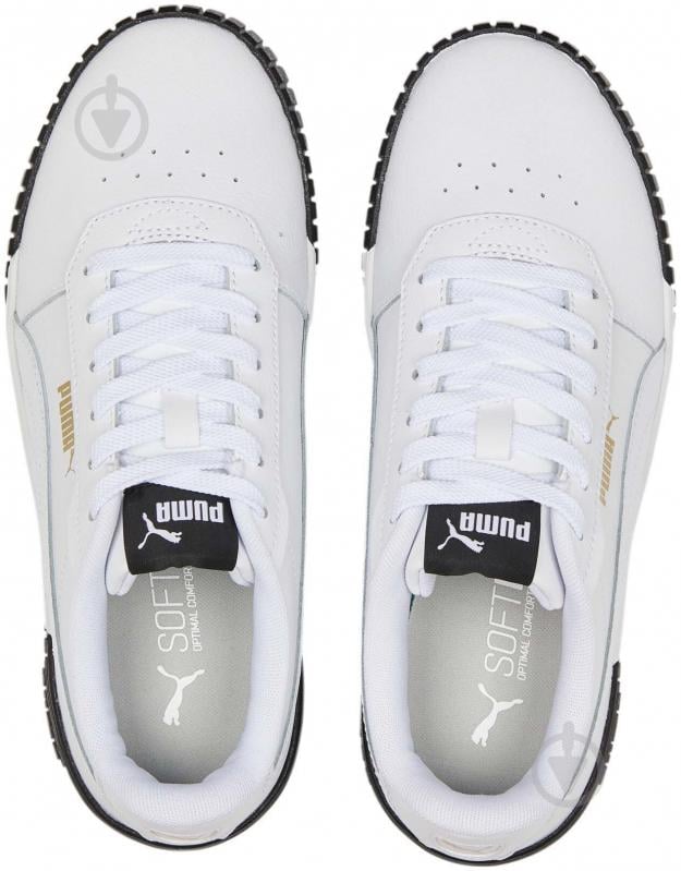 Кроссовки женские Puma CARINA 2.0 PUMA WHITE-PUMA WHITE-PUMA TE 38584904 р.38 белые - фото 4