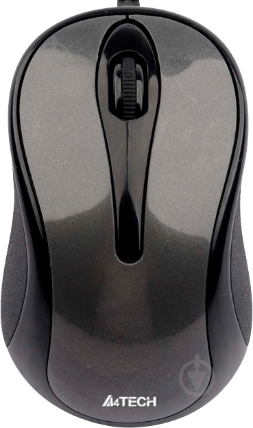 Мышка A4Tech N-350-1 Glossy Grey (N-350-1) - фото 1