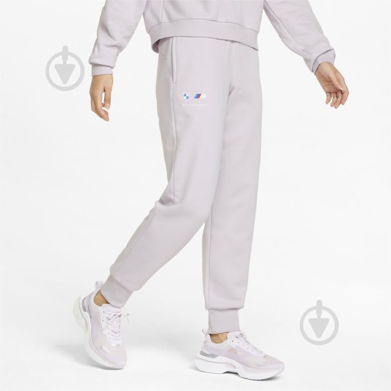 Штани Puma BMW MMS Wmn ESS Sweat Pants 53424806 р. L бузковий - фото 1