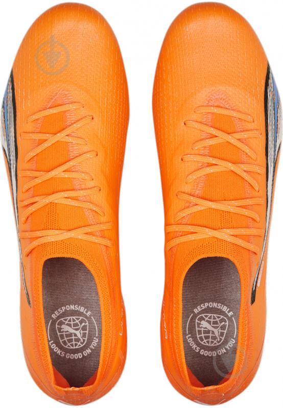 Бутсы Puma ULTRA ULTIMATE FG/AG 10716301 р.40,5 оранжевый - фото 4