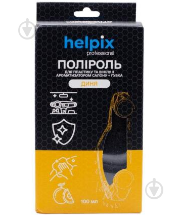 Полироль для пластика + губка Helpix дыня 100 мл - фото 1