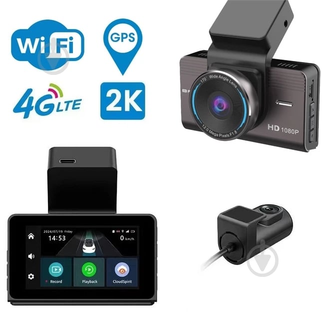 Видеорегистратор Inspire с двумя камерами 2К TF128 Гб (INS800) - фото 1 Видеорегистратор Inspire с двумя камерами 2К TF128 Гб (INS800) - фото 1