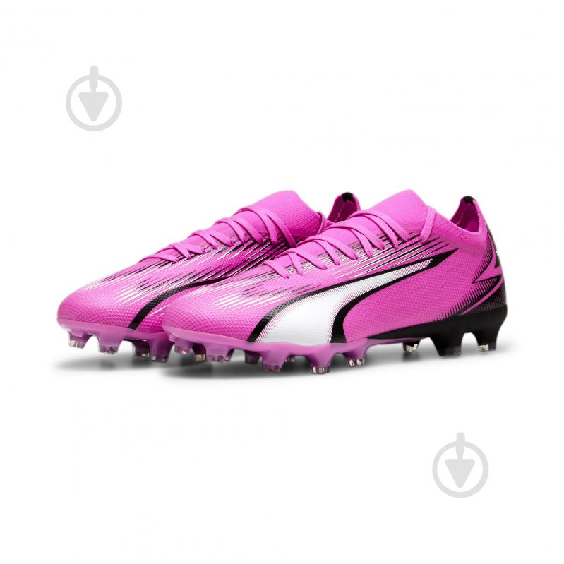 Бутси Puma ULTRA MATCH FG/AG 10775401 р.40,5 рожевий - фото 1