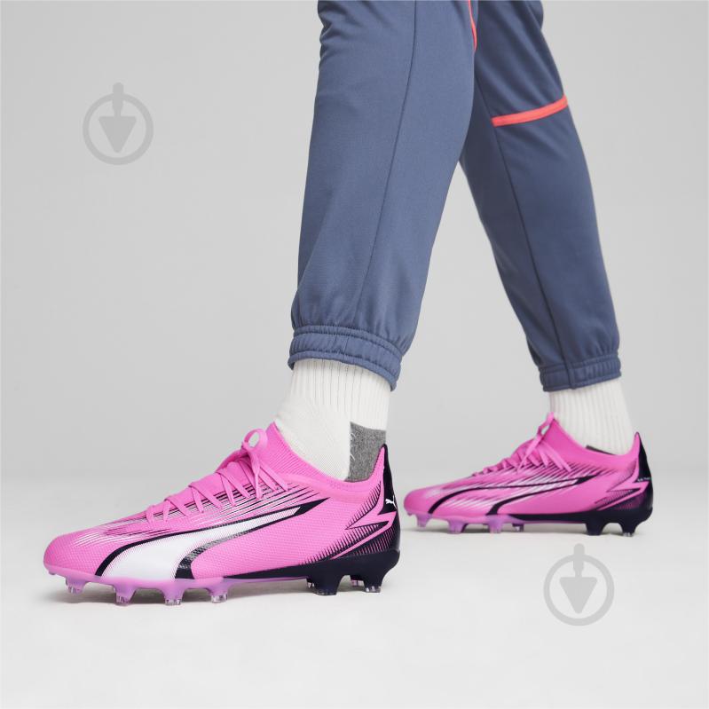 Бутси Puma ULTRA MATCH FG/AG 10775401 р.40,5 рожевий - фото 3