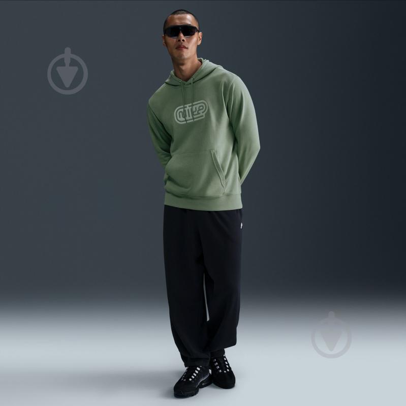 Джемпер Nike M NK CLUB FT HOODIE FONT GX HJ2506-370 р.S хакі - фото 8 Джемпер Nike M NK CLUB FT HOODIE FONT GX HJ2506-370 р.S хакі - фото 8