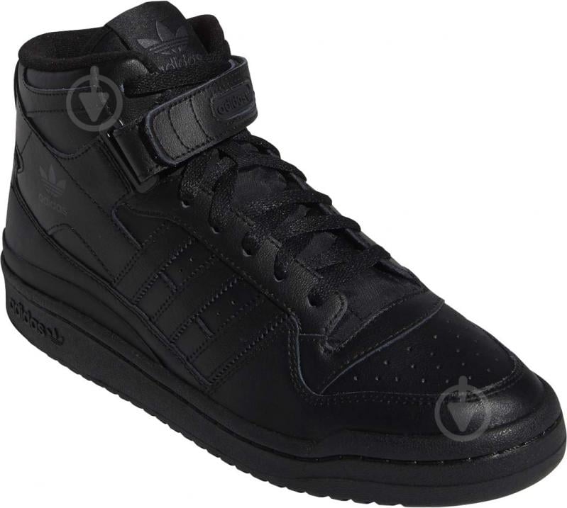 Кросівки чоловічі зимові Adidas FORUM MID GV9767 р.41 1/3 чорні - фото 4