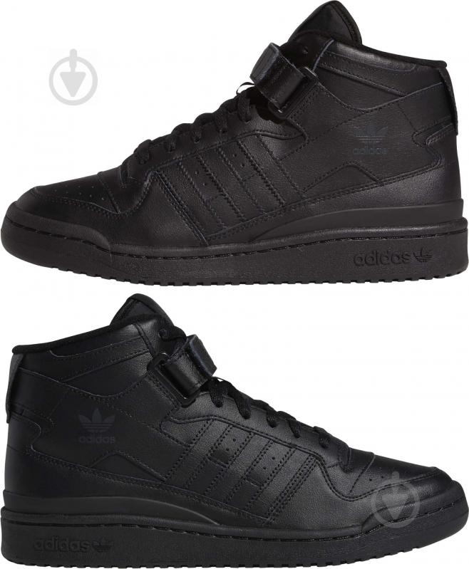 Кросівки чоловічі зимові Adidas FORUM MID GV9767 р.41 1/3 чорні - фото 5