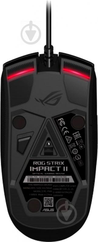 Мышь Asus ROG Strix Impact II USB Black (90MP01E0-B0UA00) - фото 7