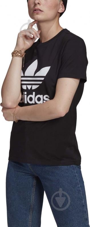 Футболка Adidas TREFOIL TEE GN2896 р.S черный - фото 1