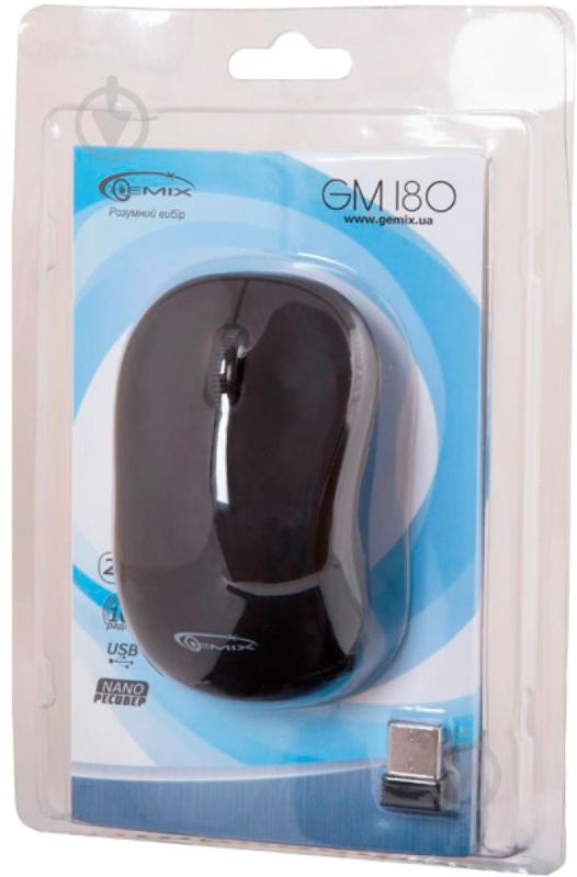 Миша Gemix GM180 Wireless Black - фото 4