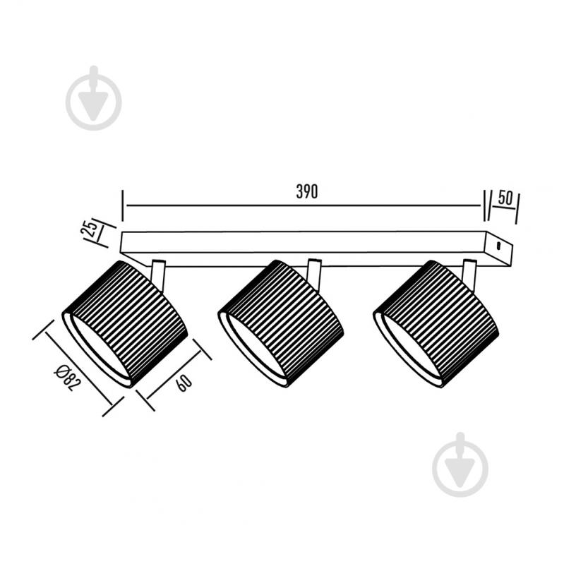 Спот Maxus Wave Base 3xGX53 чорний 3-MAX-SW-GX53-BL - фото 3