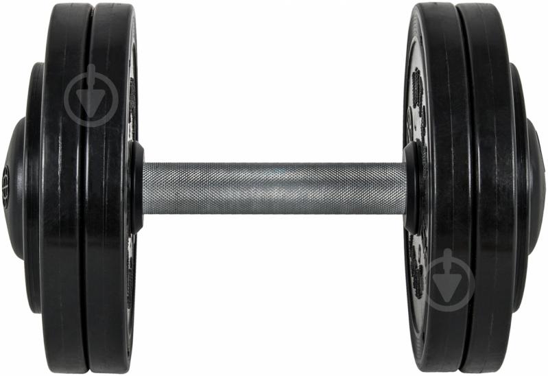 Гантель InterAtletika ST550.12 12 кг чорний - фото 2