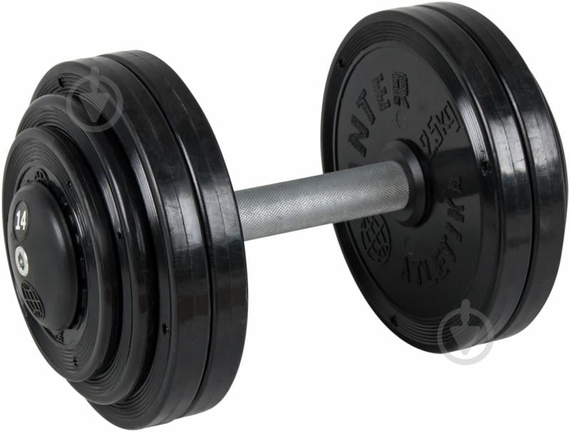 Гантель InterAtletika ST550.14 14 кг черный - фото 1 Гантель InterAtletika ST550.14 14 кг черный - фото 1